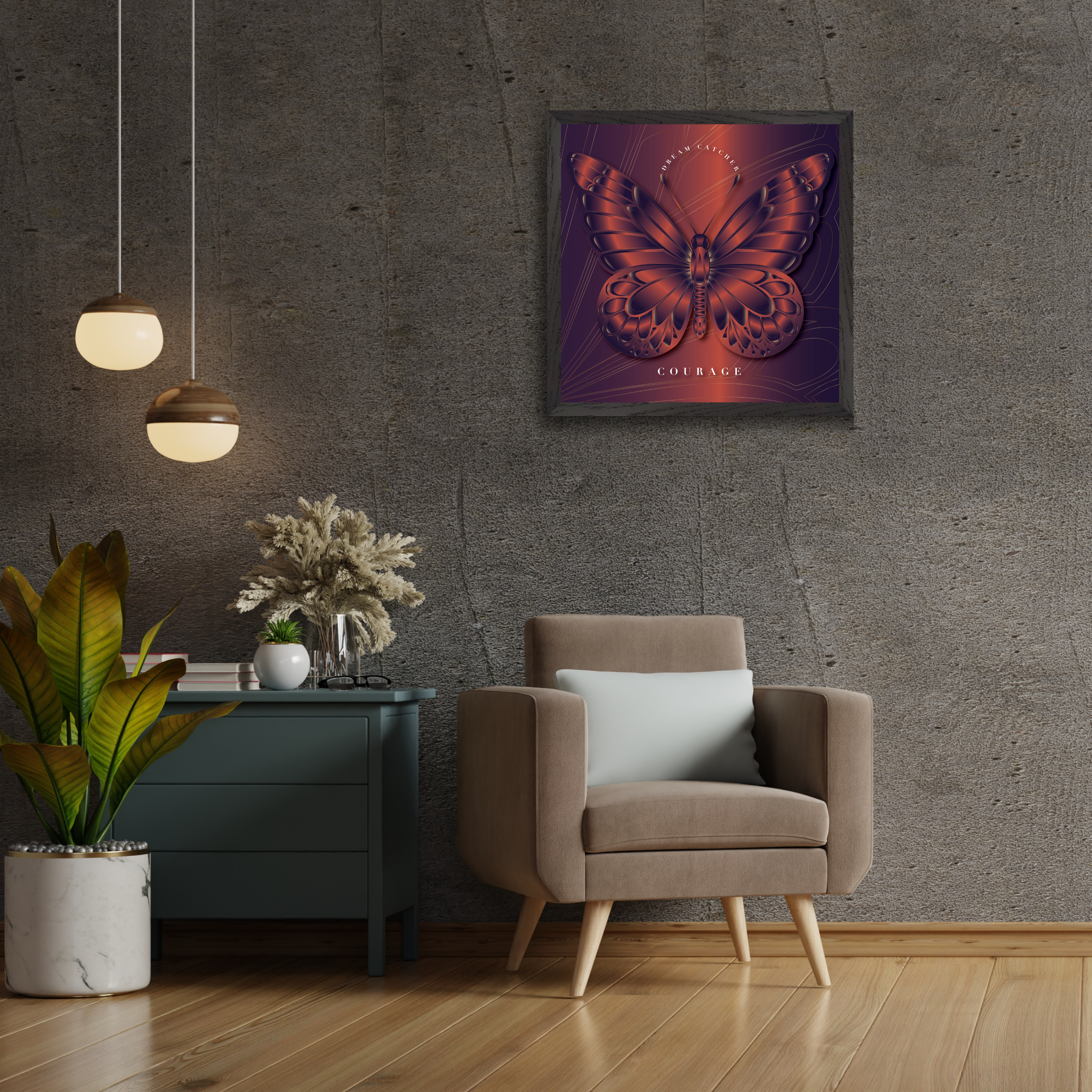 Amber Dream Catcher "Courage" Art Print — Reclaim Everything