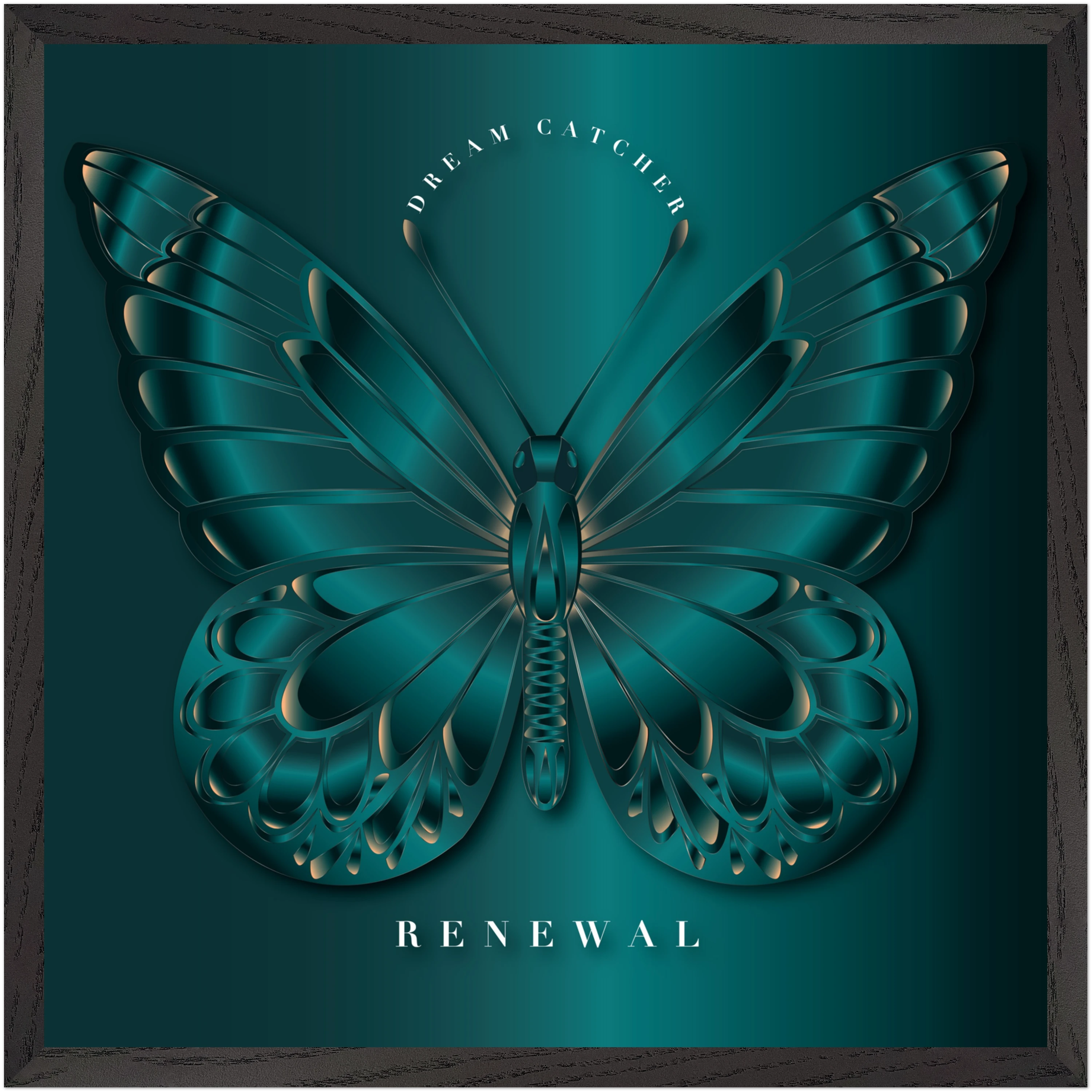 Emerald Dream Catcher "Renewal" Framed Art Print — Peace Before Revival