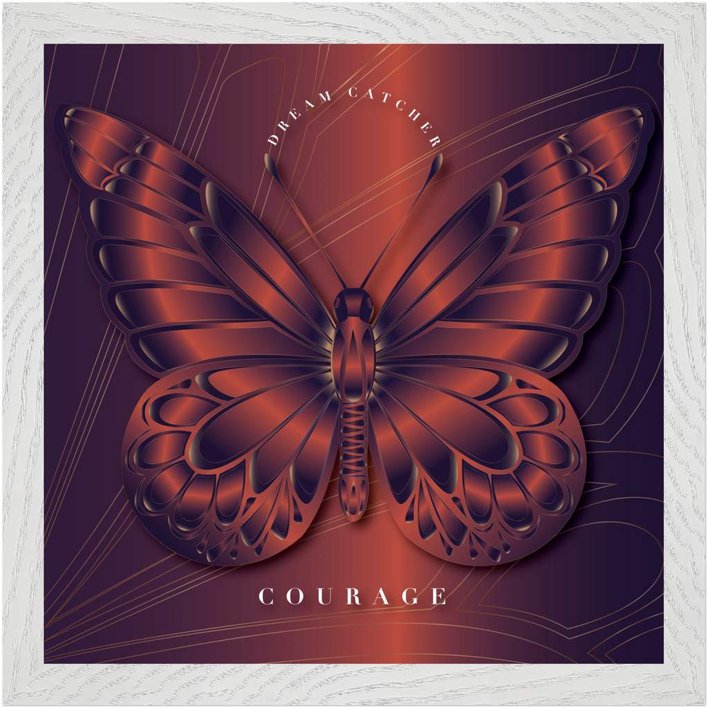 Amber Dream Catcher "Courage" Framed Art Print — Reclaim Everything
