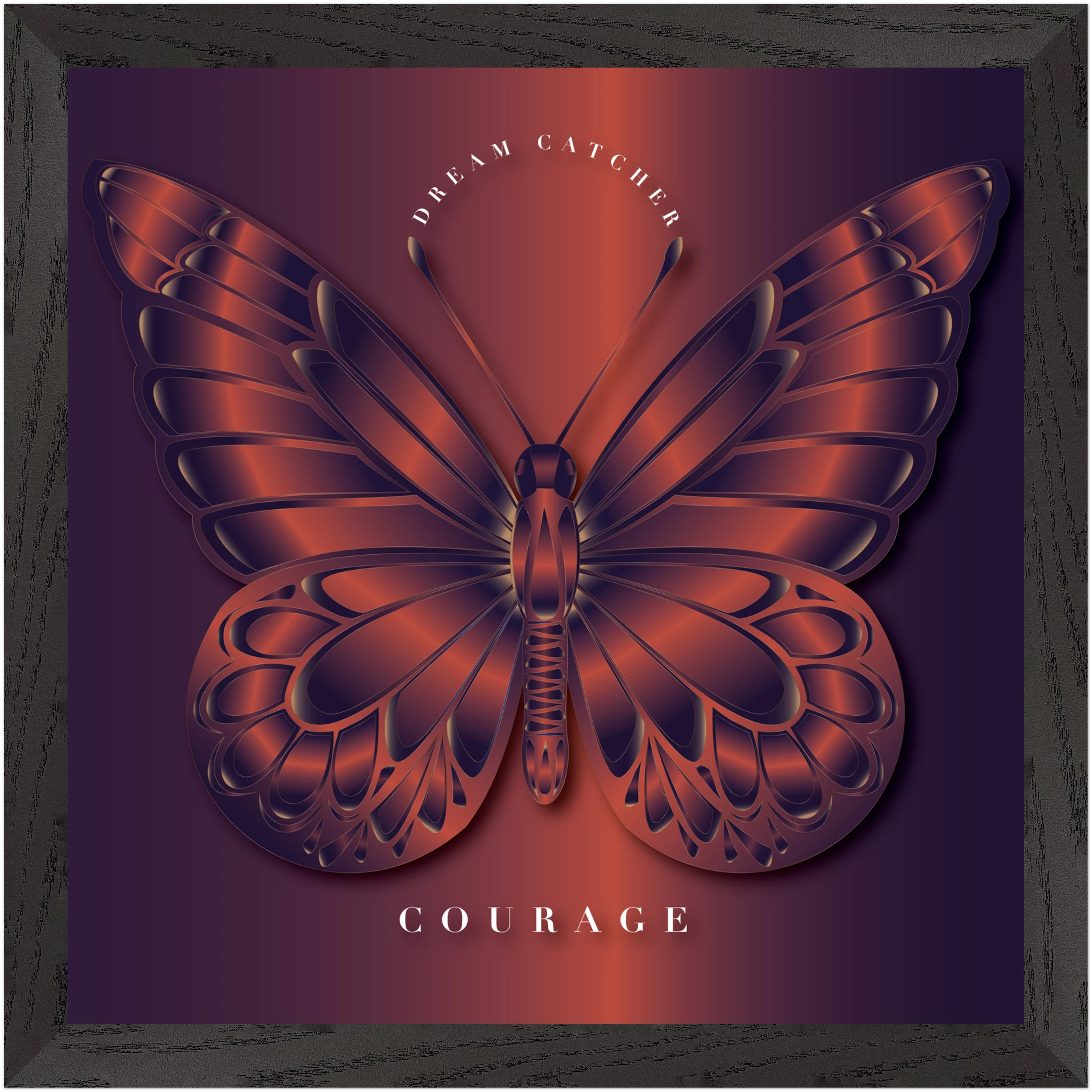 Amber Dream Catcher "Courage" Framed Art Print — Reclaim Everything