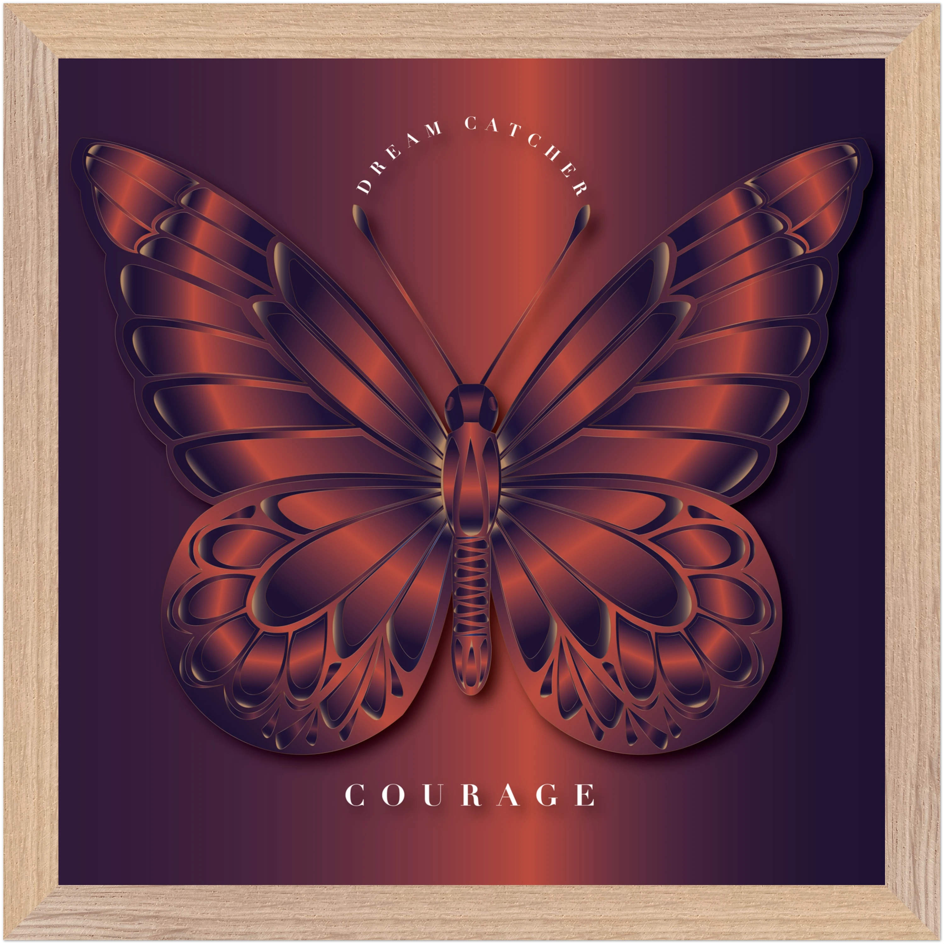 Amber Dream Catcher "Courage" Framed Art Print — Reclaim Everything