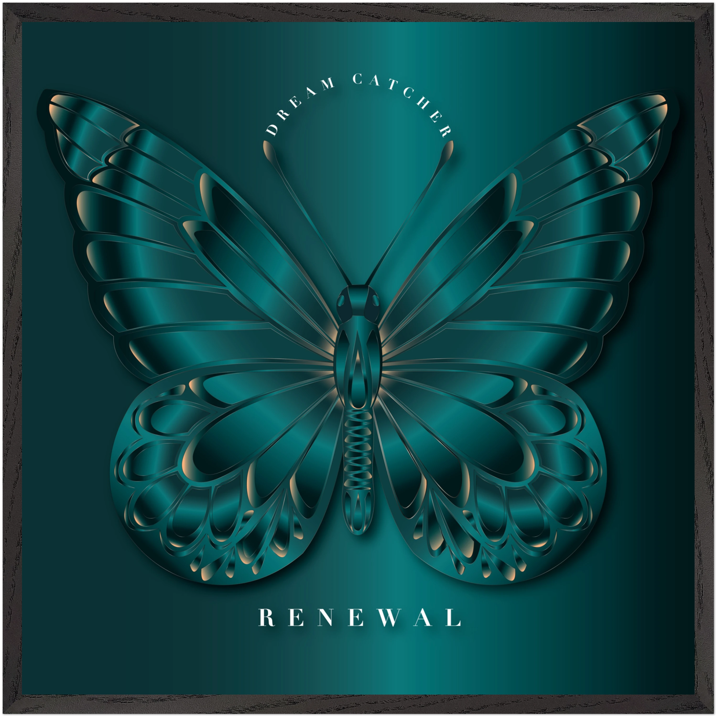 Emerald Dream Catcher "Renewal" Framed Art Print — Peace Before Revival