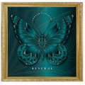 Emerald Dream Catcher "Renewal" Vintage Gold Framed Art Print — Peace Before Revival